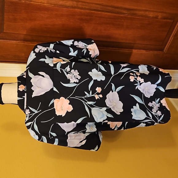 VINTAGE ALFRED DUNNER BLOUSE FLORAL 16 100% POLYESTER FLOWERS PASTEL - Picture 5 of 6